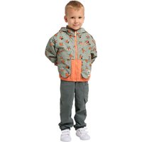 Jack Wolfskin Smileyworld AOP Jacket Kids Regenjacke Kinder 104 braun ICON mint leaf von Jack Wolfskin