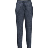 Jack Wolfskin Stoffhose "Sandroute", Gummibund, Melange-Optik, für Herren, blau, M von Jack Wolfskin