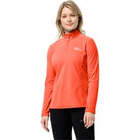 Jack Wolfskin Taunus HZ Women Fleecepullover Damen M rot digital orange von Jack Wolfskin