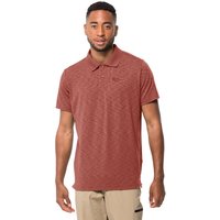 Jack Wolfskin Travel Polo Men Poloshirt Herren S barn red barn red von Jack Wolfskin