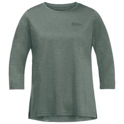 Jack Wolfskin - Women's Crosstrail 3/4 Tee - Longsleeve Gr M oliv von Jack Wolfskin