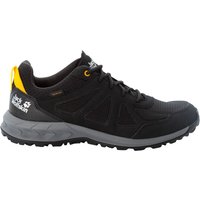 Jack Wolfskin Woodland 2 Texapore Low Men Wasserdichte Wanderschuhe Herren 39.5 schwarz black / burly yellow XT von Jack Wolfskin