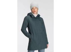 Parka JACK WOLFSKIN "KIOLA" Gr. XL (46), blau (graublau) Damen Jacken Sportjacken von Jack Wolfskin