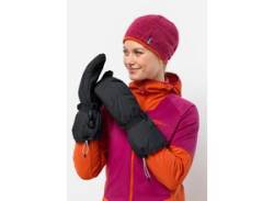 Skihandschuhe JACK WOLFSKIN "ALPSPITZE 3IN1 GLOVE" Gr. L, schwarz-weiß (phantom) Damen Handschuhe Sporthandschuhe von Jack Wolfskin