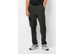 Trekkinghose JACK WOLFSKIN "WANDERMOOD PANTS M" Gr. 46, Normalgrößen, schwarz (granite, black) Herren Hosen Trekkinghosen von Jack Wolfskin