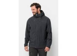 Trekkingjacke JACK WOLFSKIN "KAMMWEG 2L JKT M" Gr. XL (54/56), schwarz-weiß (phantom) Herren Jacken Outdoorjacken von Jack Wolfskin