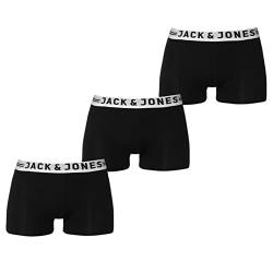 Jack and Jones Herren Sense 3er Pack Trunks Boxershorts Schwarz S von Jack and Jones