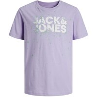 Jack & Jones Junior T-Shirt - Jcosplash SMU Tee S/S Crew Neck - 128 bis 176 - für Männer - Größe 140 - lila von Jack & Jones Junior