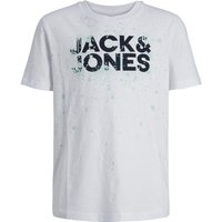 Jack & Jones Junior T-Shirt - Jcosplash SMU Tee S/S Crew Neck - 128 bis 176 - für Männer - Größe 152 - weiß von Jack & Jones Junior