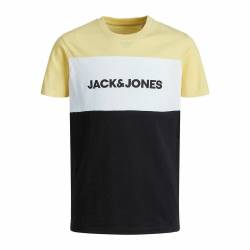 Kurzarm-T-Shirt für Kinder BLOCKING TEE von Jack & Jones JNR 12174282 in Gelb - 10 Jahre von Jack & Jones