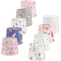 JackLoveBriefs Boxershorts aus Baumwolle Unterwäsche für Mädchen 2-3 Jahre Mehrfarbig (9 Stücke) Herstellergröße: 100 von JackLoveBriefs