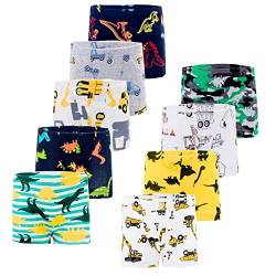 JackLoveBriefs Jungen Boxer Unterhose Baumwolle Kinder Unterwäsche (4-5 Jahre，Packung mit 9 Stück) A4, Gr. 120 von JackLoveBriefs