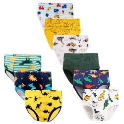 JackLoveBriefs Jungen Unterhosen Slips Baumwolle Unterwäsche(2-3 Jahre, 9 Stück, Mehrfarbig,Gr.100) von JackLoveBriefs