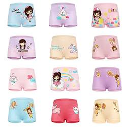 JackLoveBriefs Unterhosen Mädchen Pantys Baumwolle Unterwäsche (Größe:S,Mehrfarbig 12 Pack, 2-3 Jahre) von JackLoveBriefs