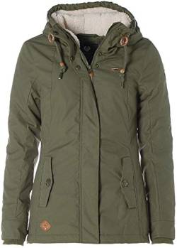 Jacken Ragwear Damen Winterjacke Monade gefüttert mit Kapuze (Olive, S) von Jacken