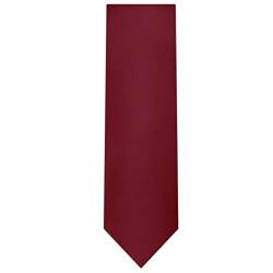 Jacob Alexander Herren-Krawatte aus Seide, einfarbig, 6,5 cm breit, schmale Größe, Samtrot, Einheitsgröße von Jacob Alexander