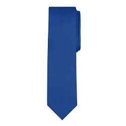 Jacob Alexander Solid Color Pure Boy's Prep Self Tie Regular Neck Tie for Formal Wedding Graduation School Uniforms - Royal Blue von Jacob Alexander