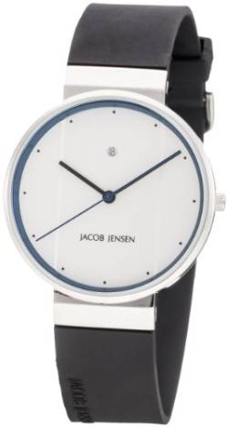 Jacob Jensen Herren-Armbanduhr Analog Quarz Kautschuk 32750 von Jacob Jensen