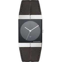 Jacob Jensen Herren-Armbanduhr Icon Series 230 Analog Leder Grau 230 von Jacob Jensen