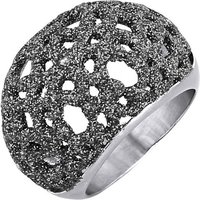 Jacques Lemans Fingerring Edelstahl Stardust schwarz von Jacques Lemans