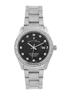 Jacques Du Manoir Damen Damen Armband Uhr 21cm Zirkonia weiß Quarzwerk Mineralglas 448000011 von Jacques du Manoir