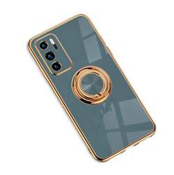 Jacyren Hülle Huawei P30 Handyhülle Huawei P30 Schutzhülle,Casemagnetische KFZ Halterung Ultradünnes Silikon Schale 360-Grad Finger-Halter Anti Fall Cover.für (Huawei P30, Grau) von Jacyren