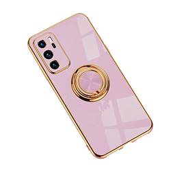 Jacyren Hülle für Huawei P20 Pro Handyhülle, Huawei P20 Schutzhülle Ultradünnes magnetische KFZ-Halterung mit 360-Grad Finger-Halter Schale für Huawei P20 Pro (Huawei P20 Pro, Fuchsie) von Jacyren