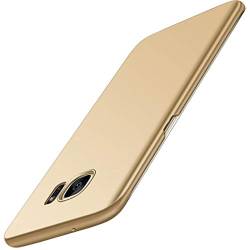 Jacyren Hülle für Samsung Galaxy S7, Galaxy S7 Edge Handyhülle Ultra Dünn Matt PC Schutzhülle Anti-Fingerabdruck Anti-Scratch Schutz Tasche Schale Hülle für Galaxy S7 Edge (S7 Edge, Gold) von Jacyren