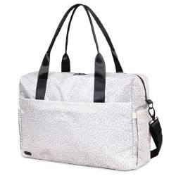 Jadyn Austin Handgepäck-Reisetasche für Damen, 45,7 cm (18 Zoll), Wochenendtasche mit Laptop-Hülle, strapazierfähiges Material, und Trolleyhülle, ideal für Arbeit, Fitnessstudio und von Jadyn