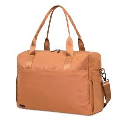 Jadyn Austin Handgepäck-Reisetasche für Damen, 45,7 cm (18 Zoll), Wochenendtasche mit Laptop-Hülle, strapazierfähiges Material, und Trolleyhülle, ideal für Arbeit, Fitnessstudio und von Jadyn
