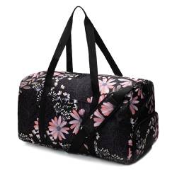 Jadyn Unisex-Erwachsene Weekender Gepäck-Handgepäck, Black floral von Jadyn