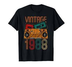 Geschenk zum 34. Geburtstag – Vintage 1988 T-Shirt von Jahre Geburtstag Geschenk Retro Vintage
