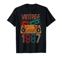 Geschenk zum 35. Geburtstag – Vintage 1987 T-Shirt von Jahre Geburtstag Geschenk Retro Vintage