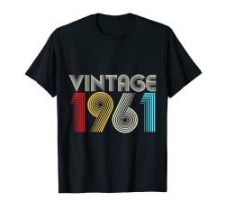 Geschenk zum 61. Geburtstag, Jahrestag, Vintage 1961 T-Shirt von Jahre Geburtstag Geschenk Retro Vintage