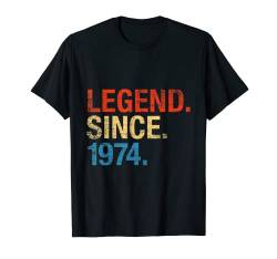 Legend Since 1974 48. Geburtstag Geschenk Legende Seit 1974 T-Shirt von Jahre Geburtstag Geschenk Retro Vintage