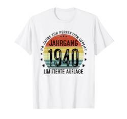 Retro 84 Jahre Jahrgang 1940 Limited Edition 84. Geburtstag T-Shirt von Jahrgang 1940 84. Geburtstag für Männer Frauen