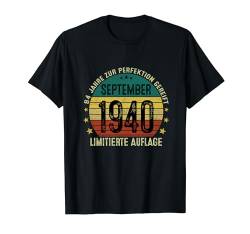 Retro 84 Jahre Mann Jahrgang September 1940 Limited Edition T-Shirt von Jahrgang 1940 84. Geburtstag für Männer Frauen