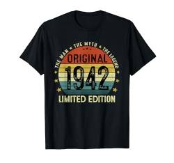 Original 1942 82. Geburtstag Mann Lustig Geschenk 82 Jahre T-Shirt von Jahrgang 1942 82. Geburtstag für Männer Frauen