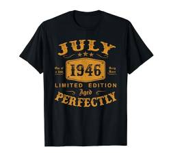 Juli 1946 Jahrgang 78 Jahre Geschenk 78. Geburtstag T-Shirt von Jahrgang 1946 78. Geburtstag für Männer Frauen