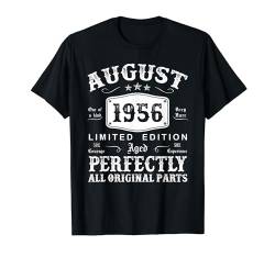 Jahrgang August 1956 68. Geburtstag Geschenk Mann Frau T-Shirt von Jahrgang 1956 68. Geburtstag für Männer Frauen