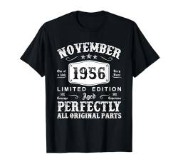 Jahrgang November 1956 68. Geburtstag Geschenk Mann Frau T-Shirt von Jahrgang 1956 68. Geburtstag für Männer Frauen