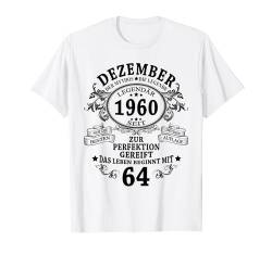 64. Geburtstag Geschenk Mann Mythos Legende Dezember 1960 T-Shirt von Jahrgang 1960 64. Geburtstag für Männer Frauen