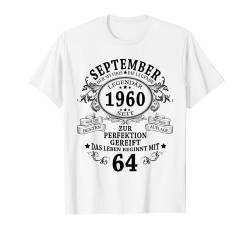 64. Geburtstag Geschenk Mann Mythos Legende September 1960 T-Shirt von Jahrgang 1960 64. Geburtstag für Männer Frauen