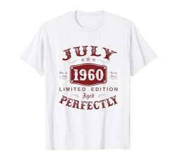 Vintage Juli 1960 Limited Edition 64. Geburtstag Mann T-Shirt von Jahrgang 1960 64. Geburtstag für Männer Frauen