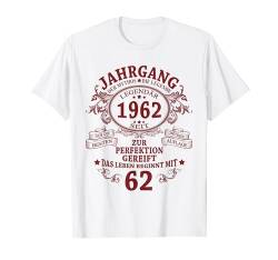 Jahrgang 1962 62. Geburtstag Deko Mann Mythos Legende 1962 T-Shirt von Jahrgang 1962 62. Geburtstag für Männer Frauen