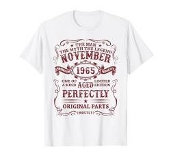 Mann Mythos Legende November 1965 59 Jahre Lustig Deko Mann T-Shirt von Jahrgang 1965 59. Geburtstag für Männer Frauen