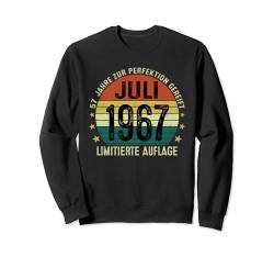 Jahrgang Juli 1967 57 Geburtstag Mann Lustig Geschenk Sweatshirt von Jahrgang 1967 57. Geburtstag für Männer Frauen