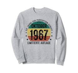 Jahrgang Oktober 1967 Lustig Geschenk 57. Geburtstag Mann Sweatshirt von Jahrgang 1967 57. Geburtstag für Männer Frauen