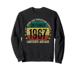 Retro 57 Jahre Mann Jahrgang Oktober 1967 Limited Edition Sweatshirt von Jahrgang 1967 57. Geburtstag für Männer Frauen