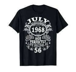 56 Jahre Lustig Deko Mann Mann Mythos Legende Juli 1968 T-Shirt von Jahrgang 1968 56. Geburtstag für Männer Frauen